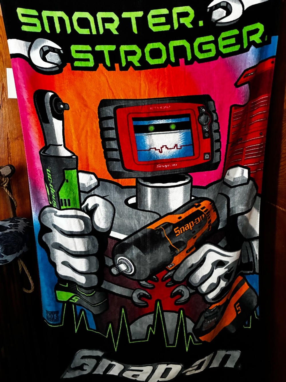Snap On Tools 'Smarter Stronger' 2015 Beach Towel